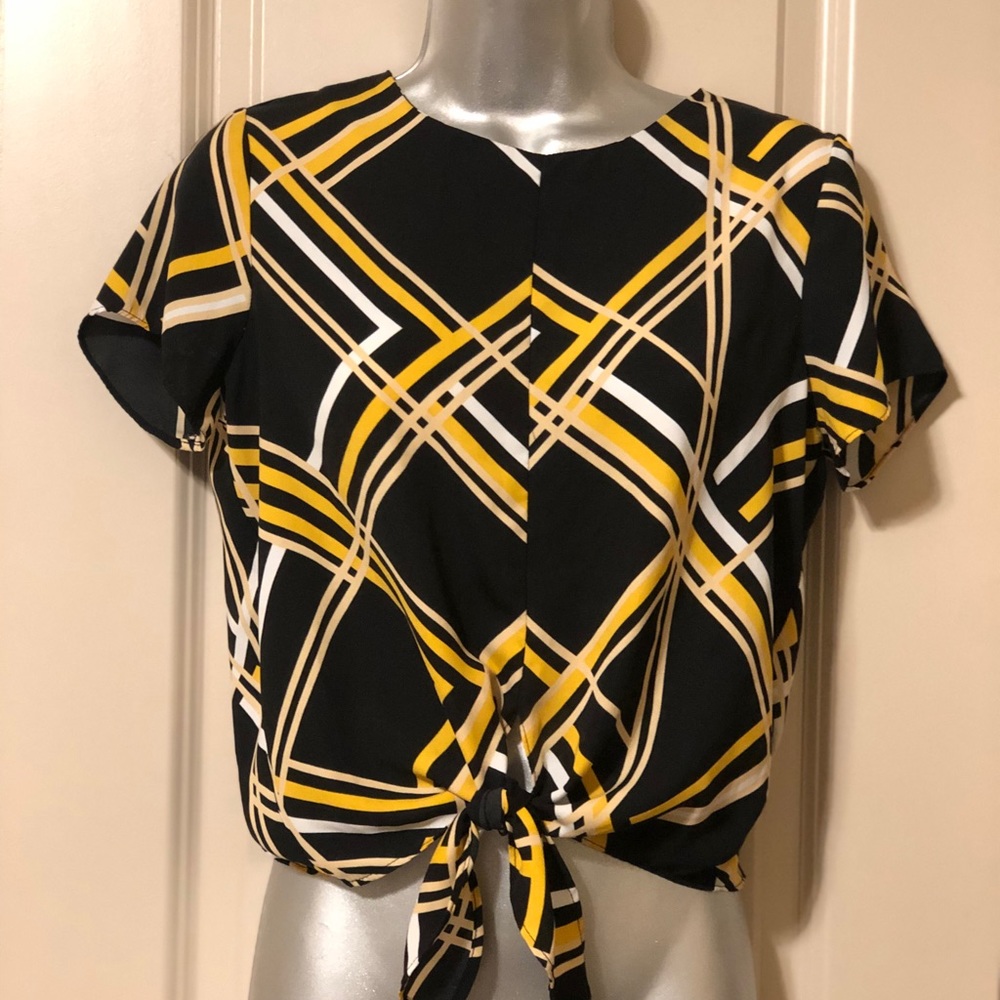 Blouse black/Yellow top